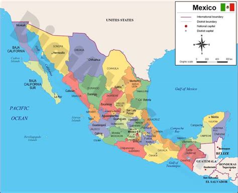 25 Hermoso Mapa De Mexico Por Estados Y Capitales
