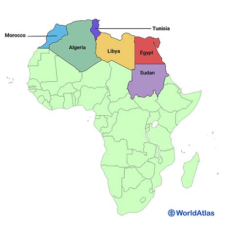 Regionen Afrikas Worldatlas