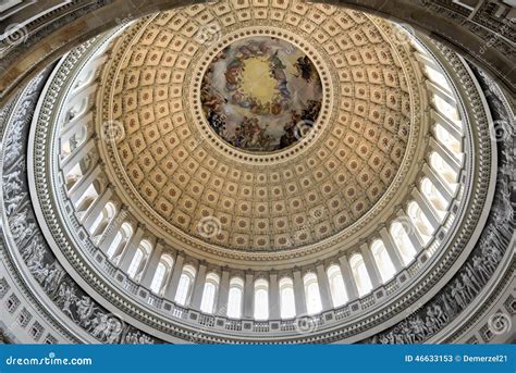 Dome Inside Of Us Capitol Washington Dc Stock Photo Image 46633153