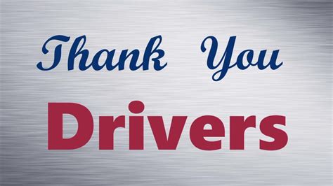Driver Appreciation Week 2017 Youtube