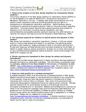 What follows is a sample exemption letter for use in new jersey. Editable vaccination exemption letter sample nj - Fill Out ...