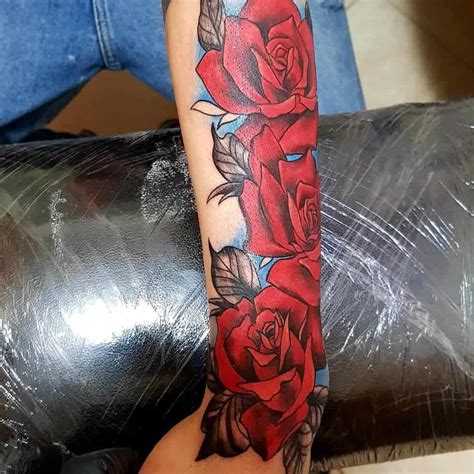Forearm Rose Tattoo Drawings