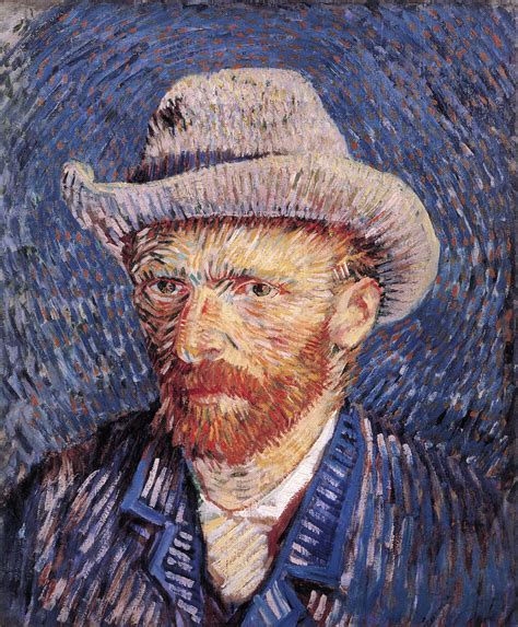 Vincent van gogh painted a number of portraits throughout his artistic career, but this 1889 version, painted only months before his death, is one of the greatest. "Self Portrait with Felt Hat" by Vincent van Gogh - Joy of ...