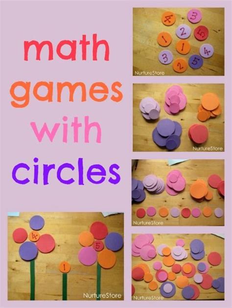 Math Games With Circles Math For Kids Math Games Math Activities