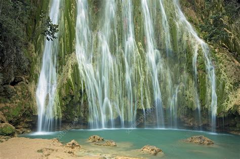 La Cascada Del Limon Waterfall Dominican Republic Stock Image C0538115 Science Photo Library