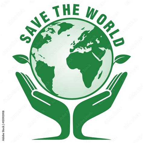 Save The World Graphic Icon Stock Vector Adobe Stock