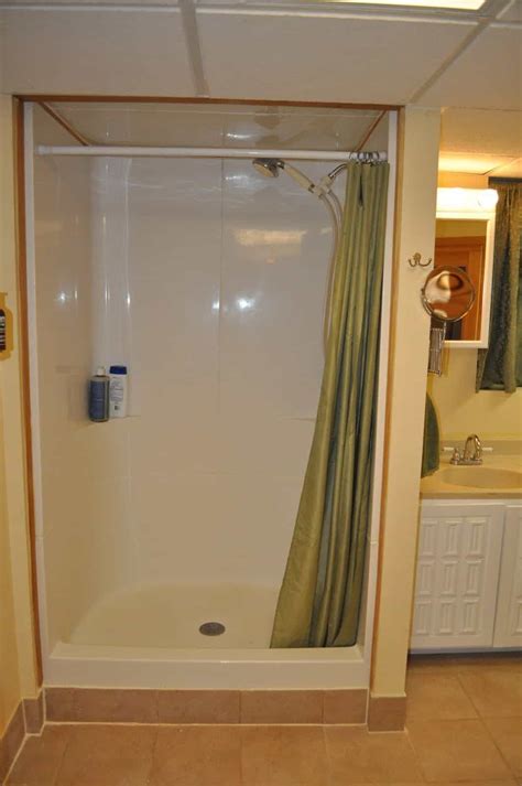 Fiberglass Shower Stall For Your Bathroom New Look Fiberglass Shower