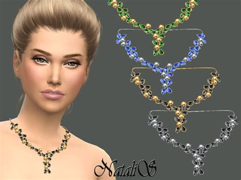 Crystals And Beads Necklace By Natalis At Tsr Sims 4 Updates