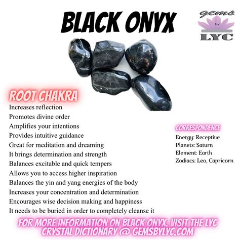 Black Onyx Crystal Properties Crystal Healing Stones Crystals