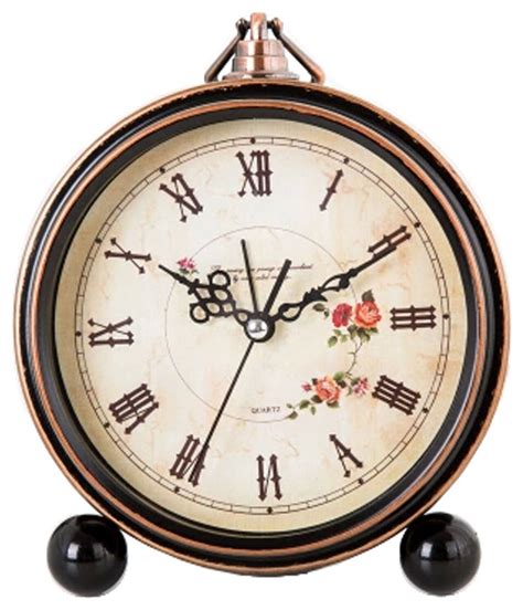 Elegant Silent Round Alarm Clocks Living Room Alarm Clock Desk Clock C