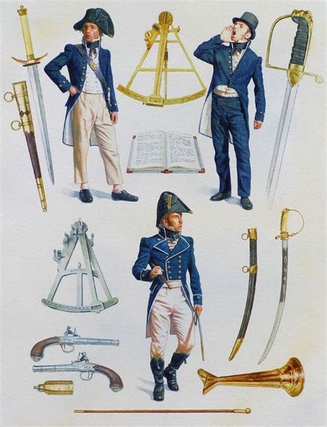 Lieutenant And Midshipmen 1797 1812 Warships Royal Navy Uniform