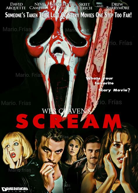 scream 1996 wes craven horror movie slasher fan made edit by mario frías classic horror