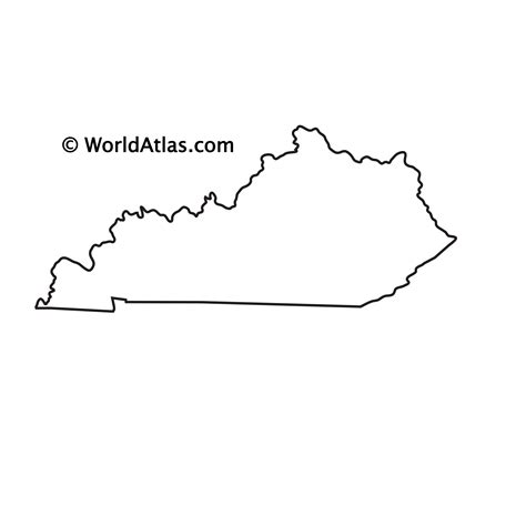 Outline Map Of Kentucky