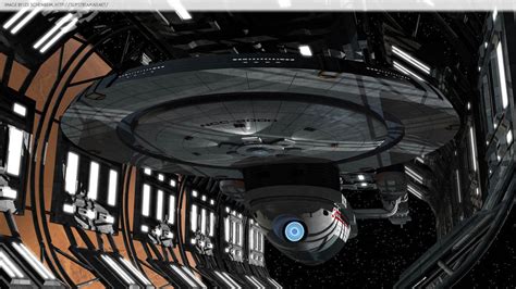Class Ship Uss Excelsior Ncc 2000 In Spacedock Star Trek Show Star