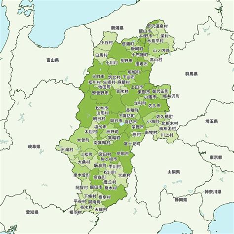 長野県の地図 Map It マップ・イット