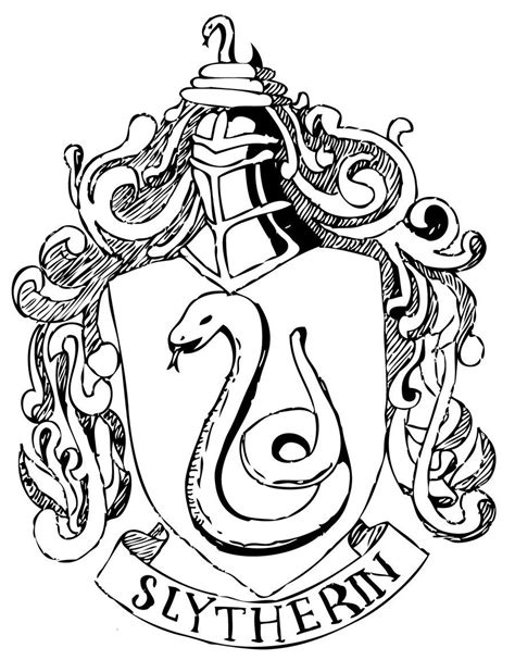 Image Result For Slytherin Crest Slytherin Crest Slytherin Drawing