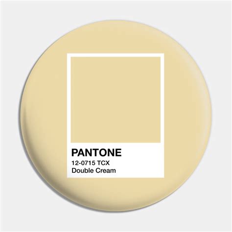Pantone Double Cream Pantone Pin Teepublic