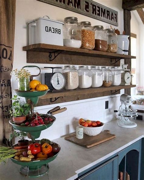 21 Stylish Rustic Kitchen Decor Open Shelves Ideas Lmolnar