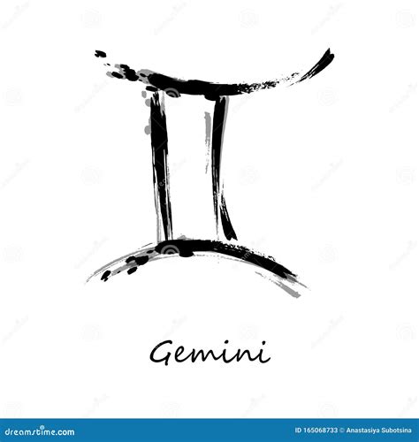 Gemini Icon Vector Astrological Horoscope Sign Zodiac Symbol Air