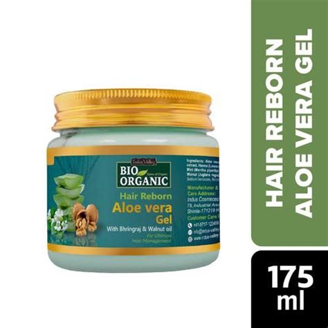 Buy Indus Valley Bio Organic Hair Reborn Aloe Vera Gel With Bhringraj