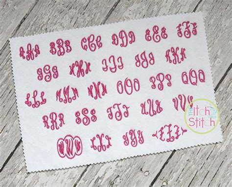 Empress Monogram Embroidery Font Embroidery Monogram Fonts
