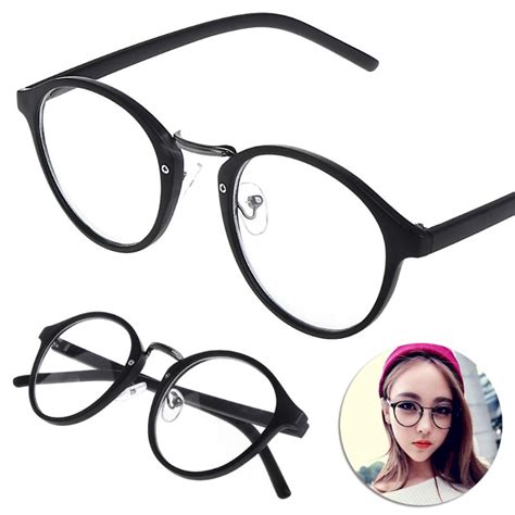 buy vintage clear lens eyeglasses frame retro round men women unisex nerd glasses at affordable