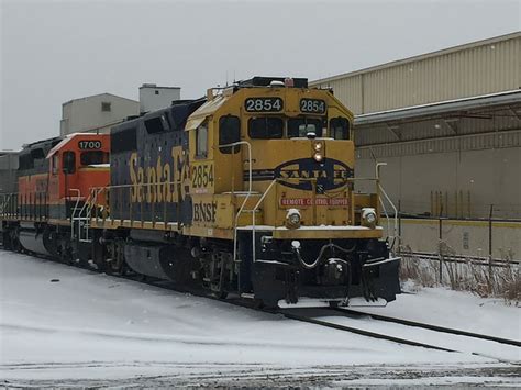 Hd Wallpaper Engine Santafe Bnsf Snow Train Vehicle Winter