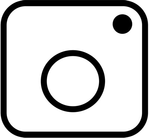 White Instagram Logo Svg