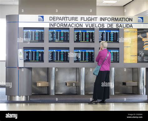 Bilingual Electronic Departure Flight Information Board And Passenger