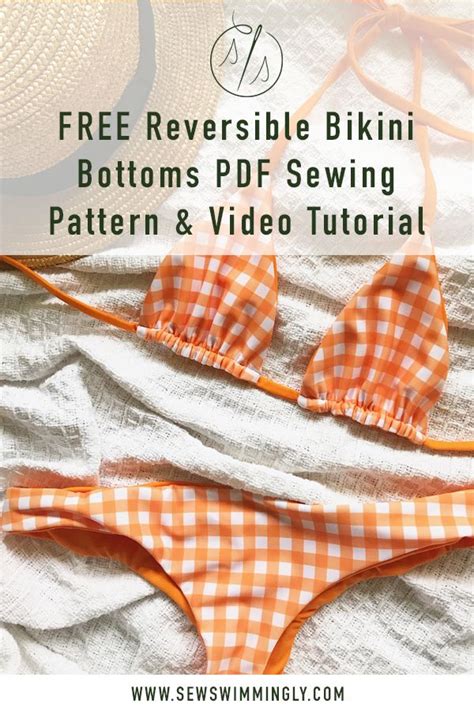 Free Reversible Bikini Bottoms Pdf Sewing Pattern Video Tutorial Sewing Swimwear Swimwear