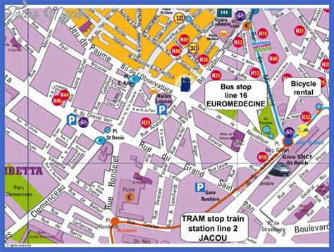 Brussels Map Tourist Attractions