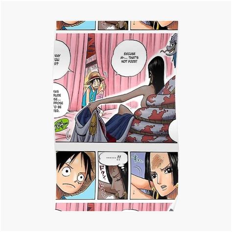 One Piece Boa Hancock Luffy Poster For Sale By Stephanieben Redbubble