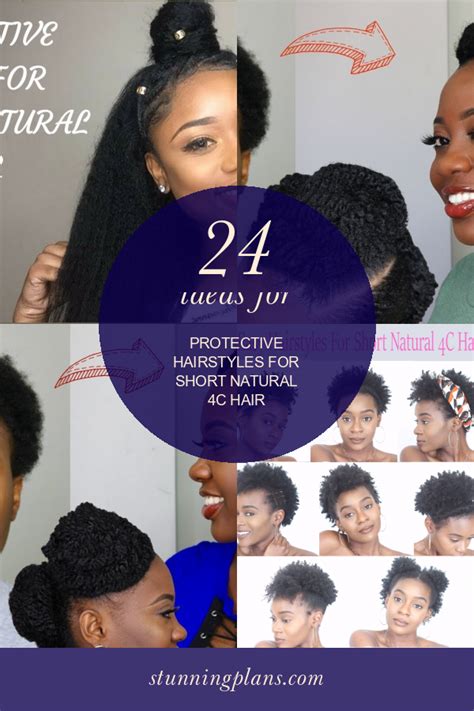 Ideas For Protective Hairstyles For Short Natural C Hair Home Family Style And Art Ideas