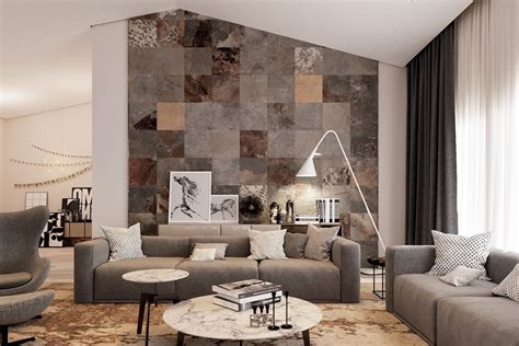 24 Unique Styling Ideas For Your Decorative Wall Tiles Living Room