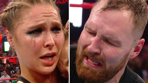 10 Unscripted Emotional Wwe Moments Dean Ambrose And Ronda Rousey