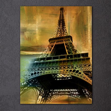 1 Pieces Eiffel Tower Vintage Wall Art Canvas Pictures For Living Room