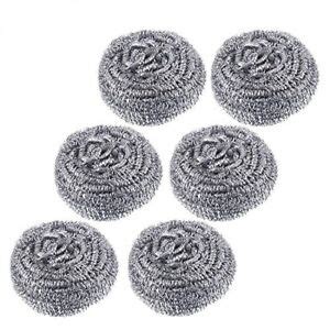 Stainless Steel Scourers Scouring Kitchen Cleaning Non Stick Metal Sponge Pan