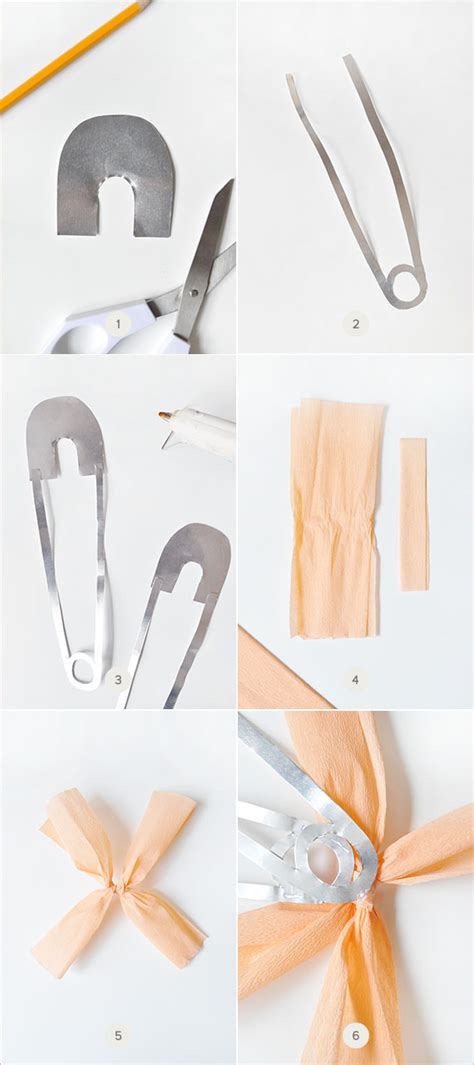 Diy Oversize Diaper Pins For A Baby Shower Julep
