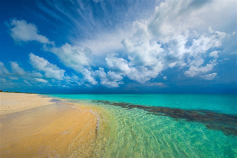 Nature Landscape Tropical Beach Caribbean Island Turquoise Sea