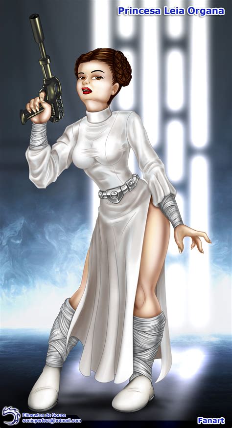 Fan Art Princesa Leia Organa By Elinewton On Deviantart