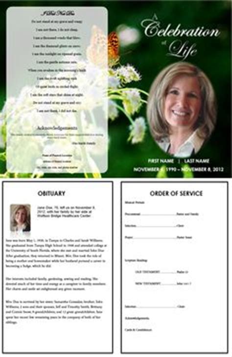 Memorial day is the unofficial start of summer, but the day itself means so much more. Beautiful Soft Peonies funeral program, funeral folder celebration of life program order of ...
