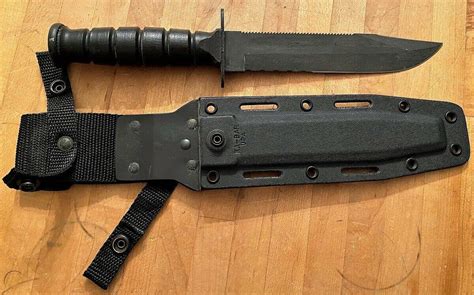 Camillus New York Usa Fighting Knife 5684 Mk Sawback Serrated Blade