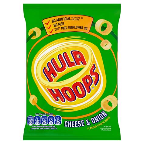 Hula Hoops Cheese And Onion 34g Jims