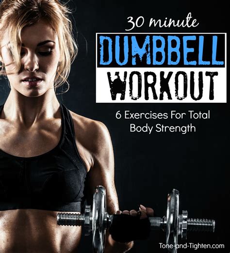 Total Body Dumbbell Workout At Home Tone And Tighten