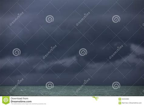 Stormy Sky Over Ocean Stock Photo Image Of Austral Space 92255994