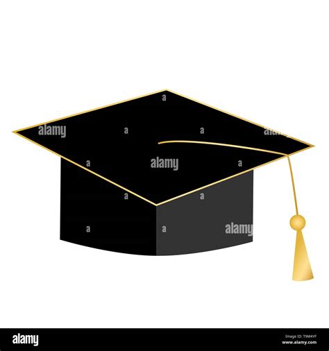 Graduation Hat Icon Vector Illustration Education Concept Stock
