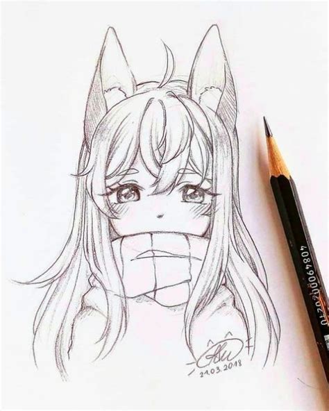 Desenho Anime Garota A Lapis Em 2020 Coisas Para Desenhar Tutoriais