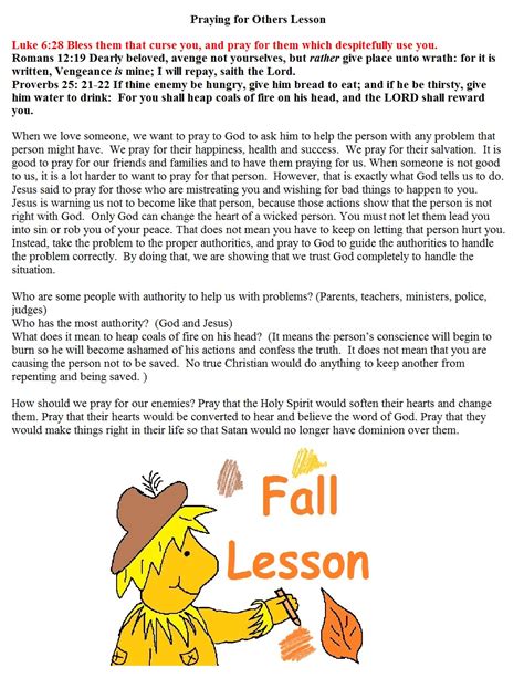 Fall Sunday School Lessons Preschool Sunday School Lessons Sunday