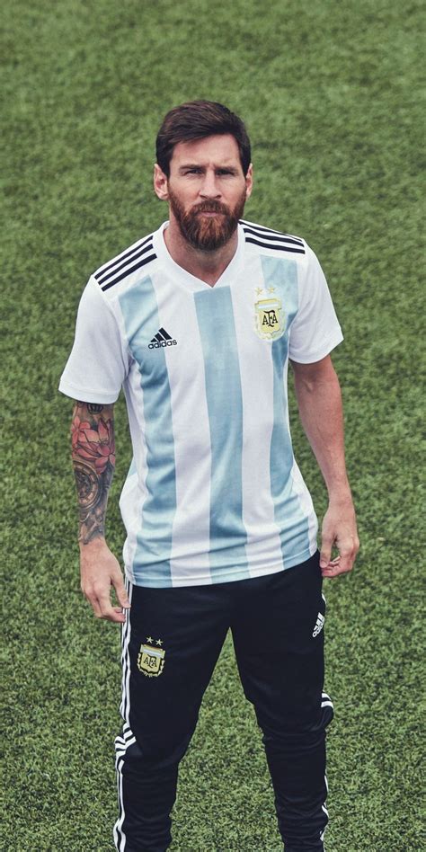 Lionel Messi In The Adidas 2018 Argentina Home Jersey Sporting
