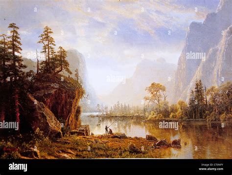 Valley Of The Yosemite Albert Bierstadt Hi Res Stock Photography And